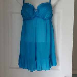 NWOT 2PC SEDUCTIVE WEAR BY CINEMA ETOILE MEDIUM BABYDOLL NIGHTIE